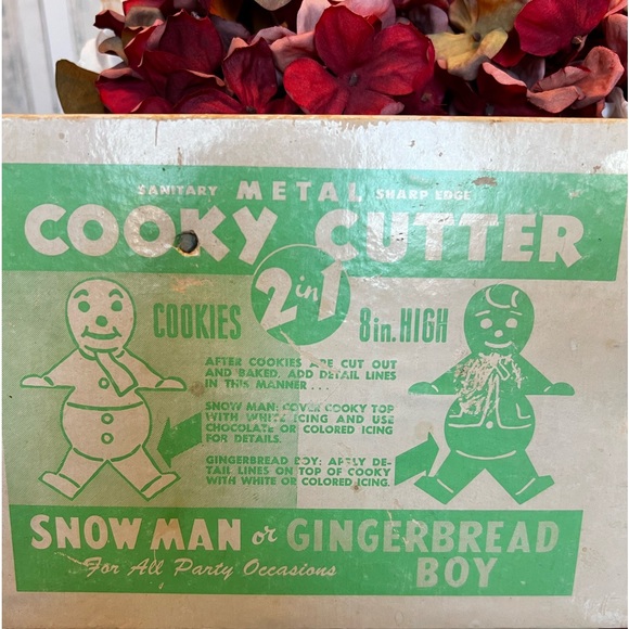 Vintage Snowman “Cooky” Cutter, 8” - Picture 3 of 3